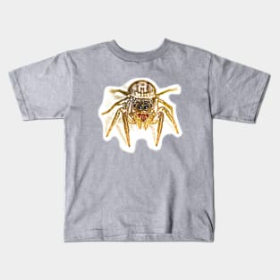 Unique and organic photo of a jumping spider looking right at you Kids T-Shirt